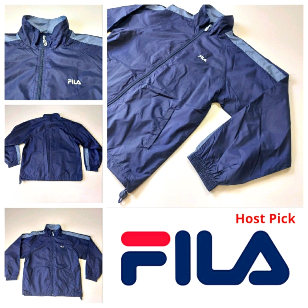 FILA Windbreaker Men's XL Two Tone Blue
